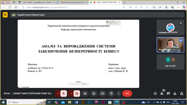 Захист магістрів спеціальності 124 Системний аналіз