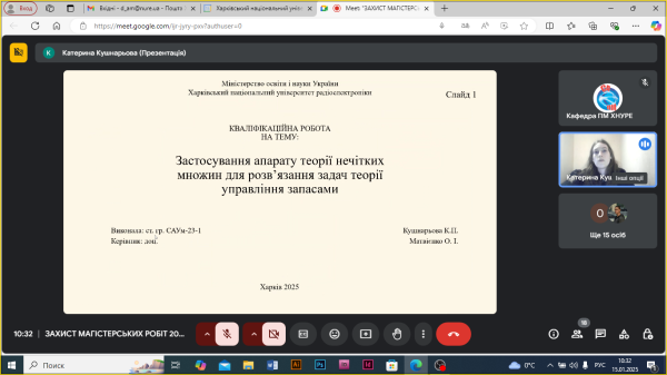 Захист магістрів спеціальності 124 Системний аналіз