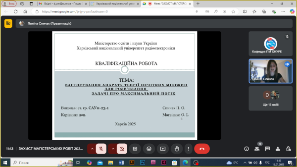 Захист магістрів спеціальності 124 Системний аналіз
