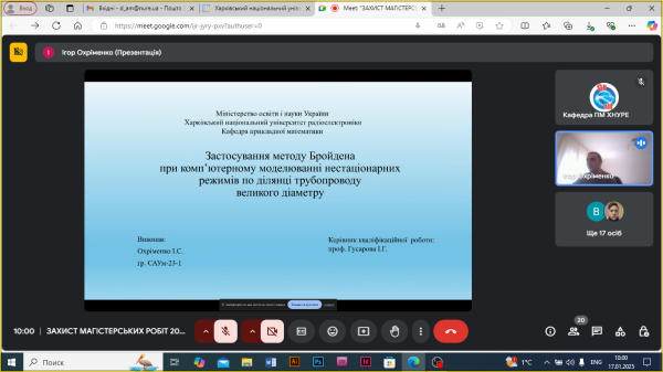 Захист магістрів спеціальності 124 Системний аналіз
