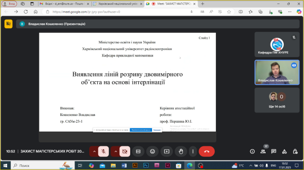 Захист магістрів спеціальності 124 Системний аналіз