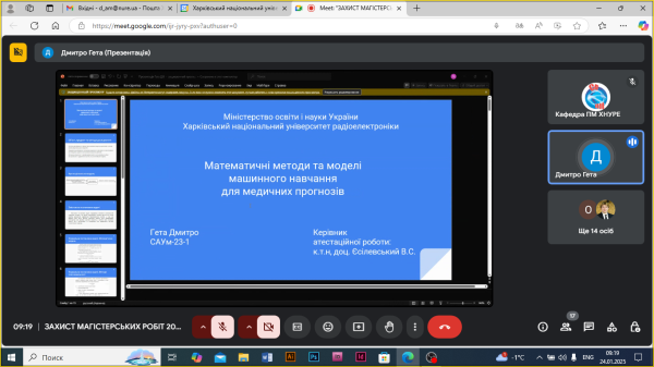 Захист магістрів спеціальності 124 Системний аналіз