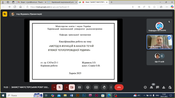 Захист магістрів спеціальності 113 Прикладна математика