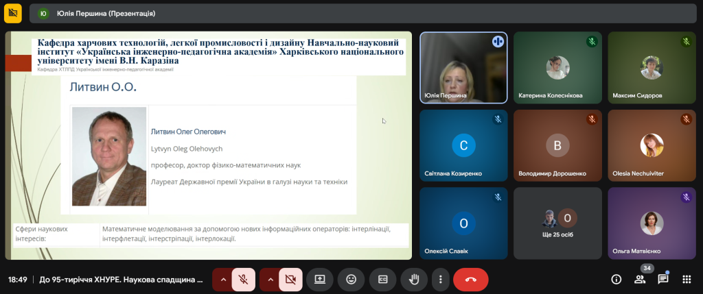 Відкрита лекція «Наукова спадщина проф. Литвина О.М.» Відкрита лекція «Наукова спадщина проф. Литвина О.М.»