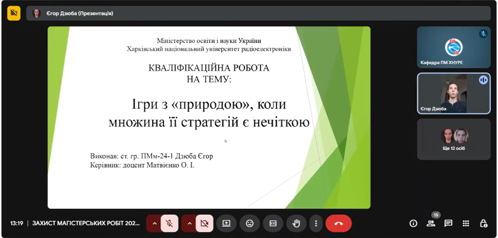 Congratulations to the Masters of Specialty 113 Applied Mathematics on the Successful Defense of Their Theses