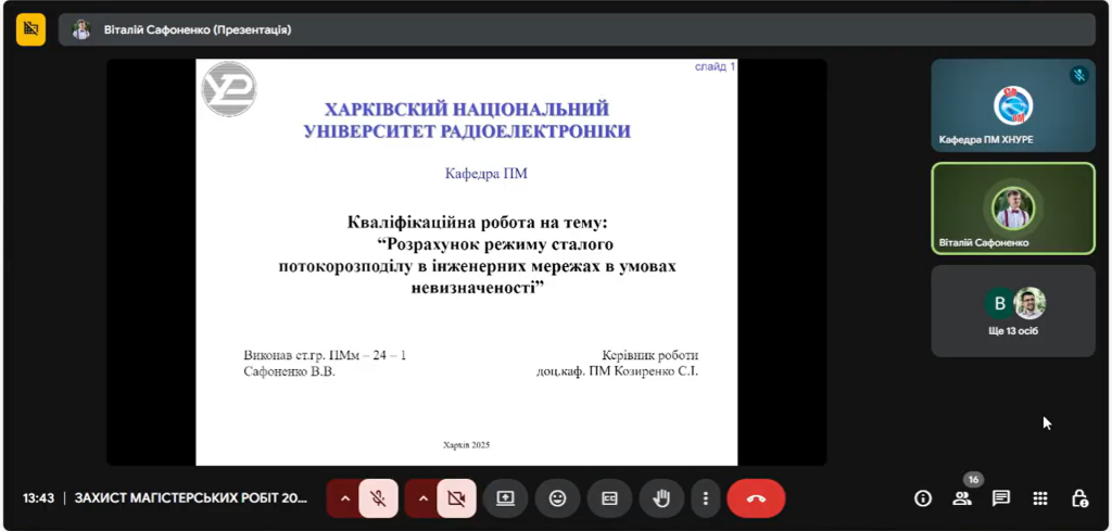 Congratulations to the Masters of Specialty 113 Applied Mathematics on the Successful Defense of Their Theses
